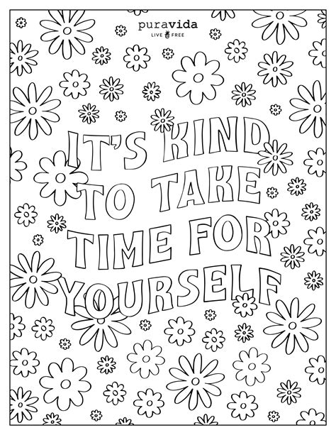 Printable Mental Health Coloring Pages