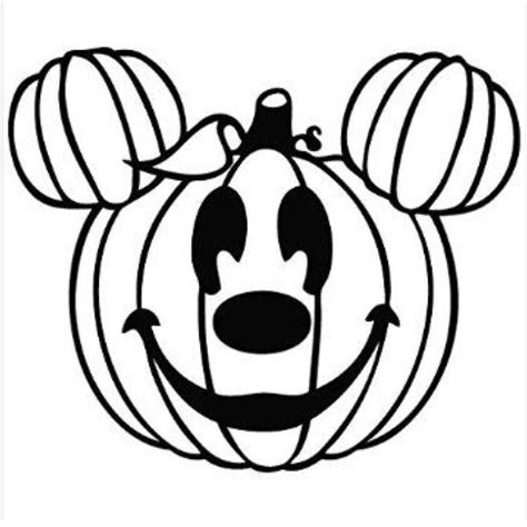 Printable Mickey Mouse Pumpkin