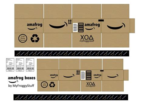 Printable Mini Amazon Box Template