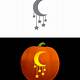 Printable Moon Pumpkin Stencil
