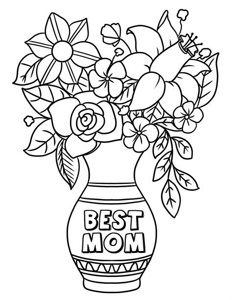 Printable Mother Day Coloring Pages