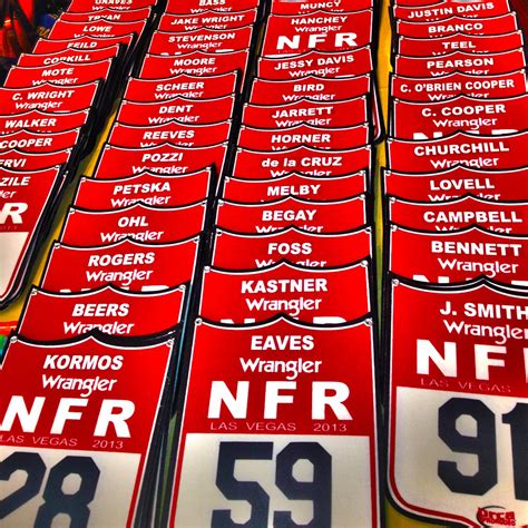 Printable Nfr Back Number Template