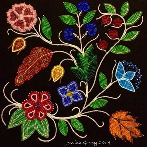 Printable Ojibwe Floral Applique Patterns