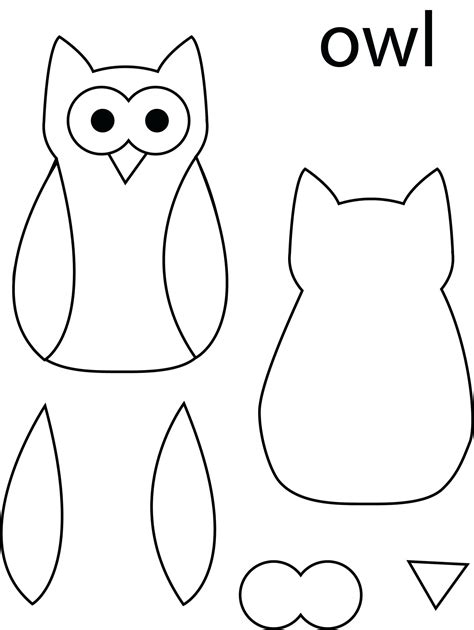 Printable Owl Pattern Template