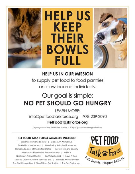 Printable Pet Food Drive Flyer Template