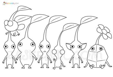 Printable Pikmin Coloring Pages