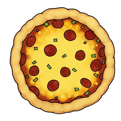 Printable Pizza Toppings Clipart