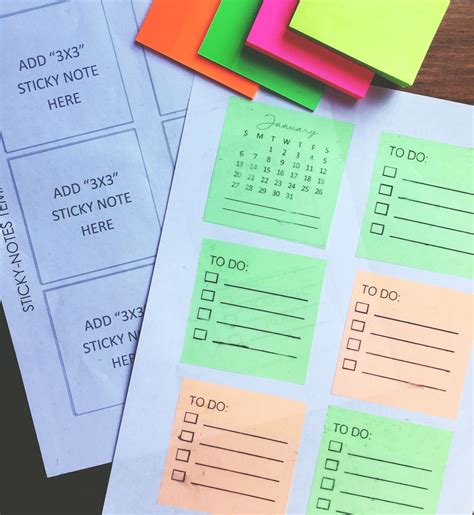 Printable Post It Notes