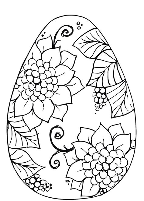Printable Pysanky Coloring Pages