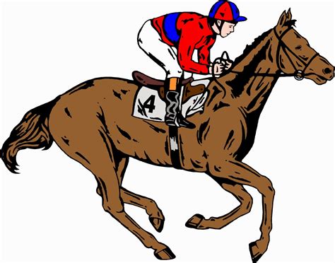 Printable Race Horse Clip Art