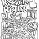 Printable Recycling Coloring Pages