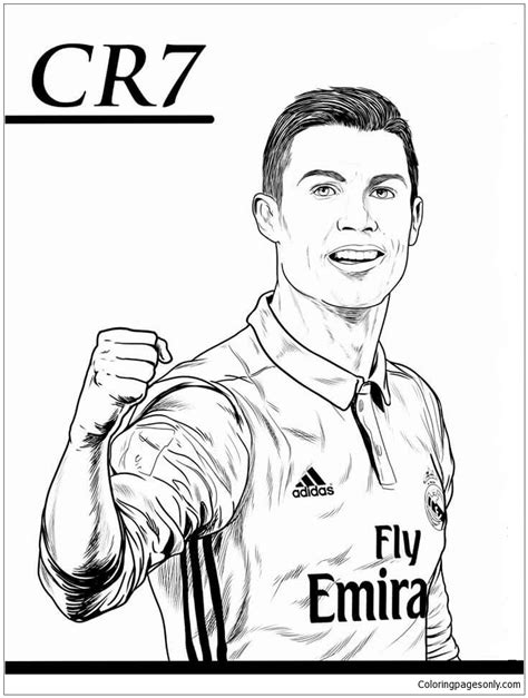 Printable Ronaldo Colouring Pages