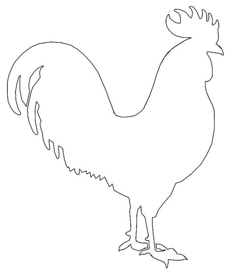 Printable Rooster Template