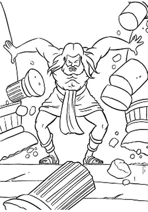 Free Printable Samson Coloring Page For Kids In 2023