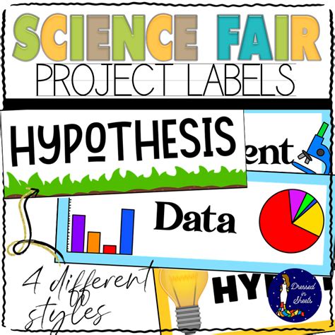 Printable Science Fair Project Labels