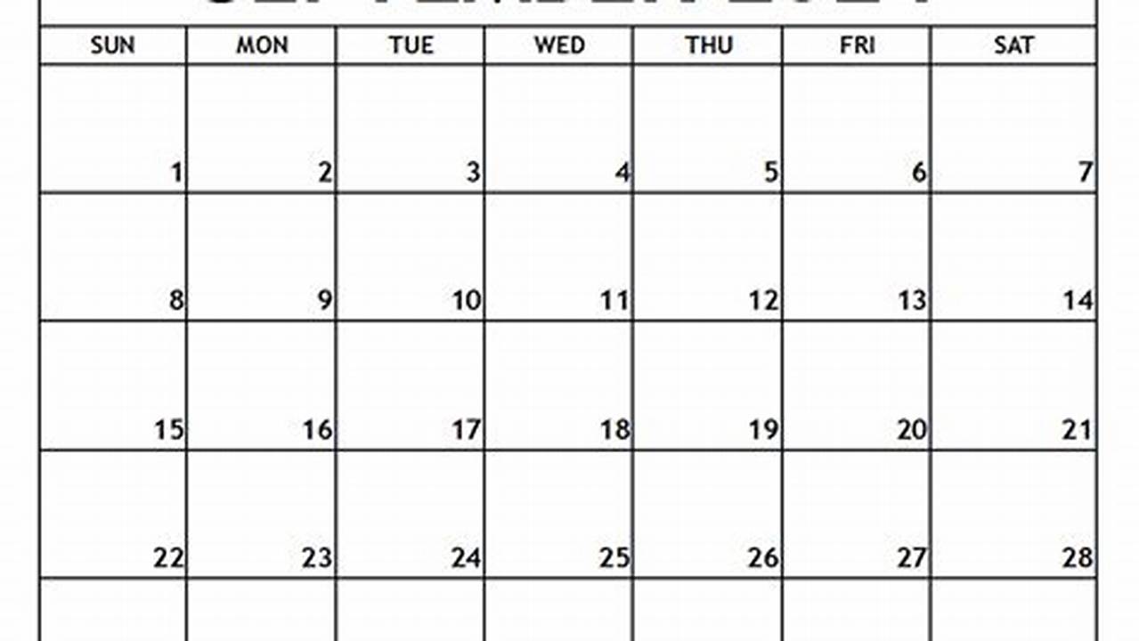 Printable September 2024 Calendar Pdf Editor'S