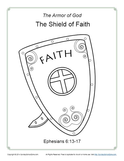 Printable Shield Of Faith