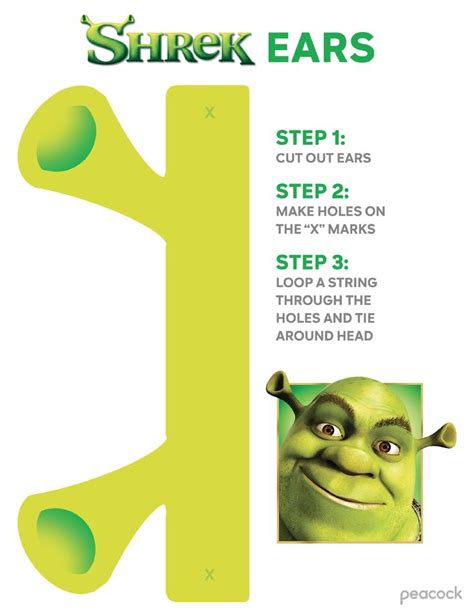 Printable Shrek Ears Template