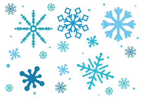 Printable Simple Snowflakes Pattern