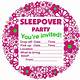 Printable Sleepover Invitation Template