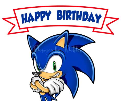 Printable Sonic Birthday Card