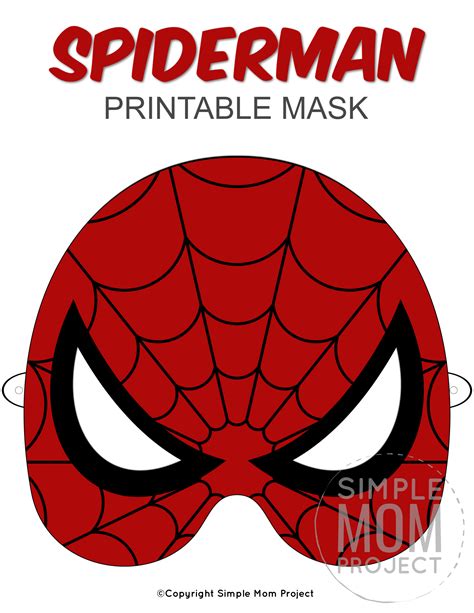 Printable Spider Man Mask