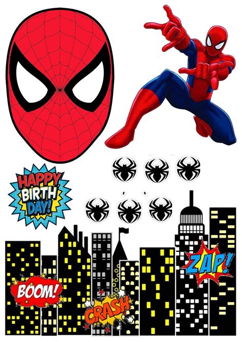 Printable Spiderman Cake Topper