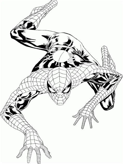 Printable Spiderman Coloring Sheets