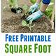 Printable Square Foot Garden Planner