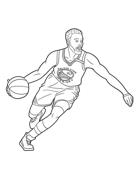 Printable Stephen Curry Coloring Pages