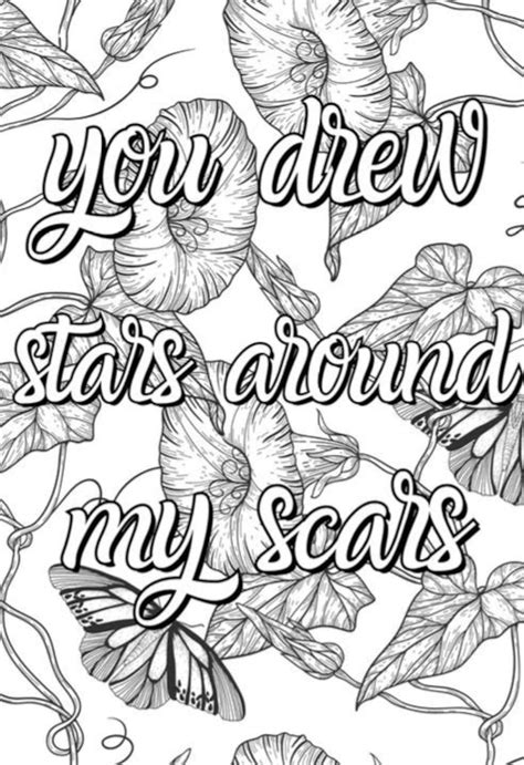 Printable Taylor Swift Lyrics Coloring Pages