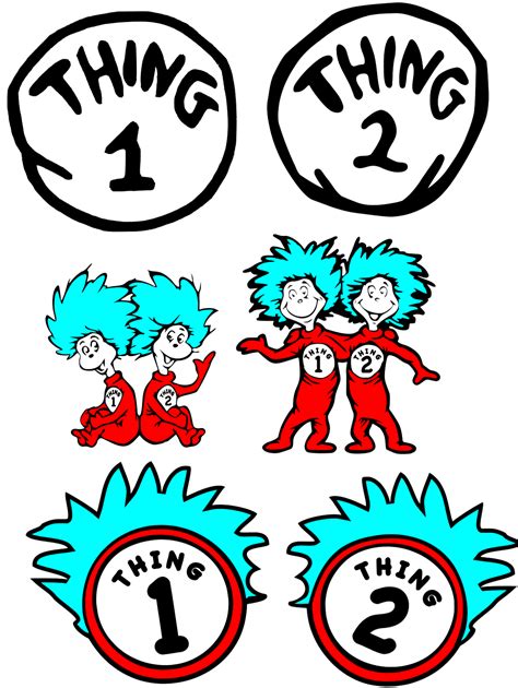 Printable Thing 1 And Thing 2