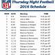 Printable Thursday Night Football Schedule