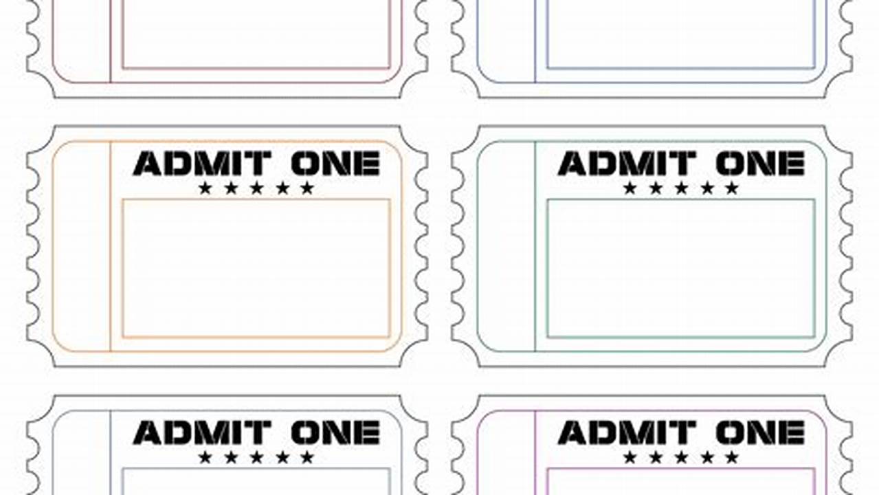 How to Create Printable Ticket Templates that Stand Out