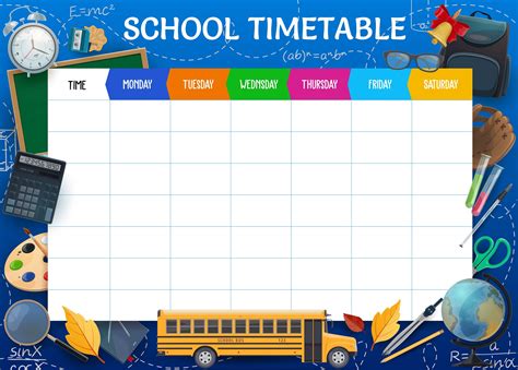 Printable Timetable Sheets Free