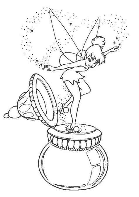 Printable Tinkerbell Coloring Sheets