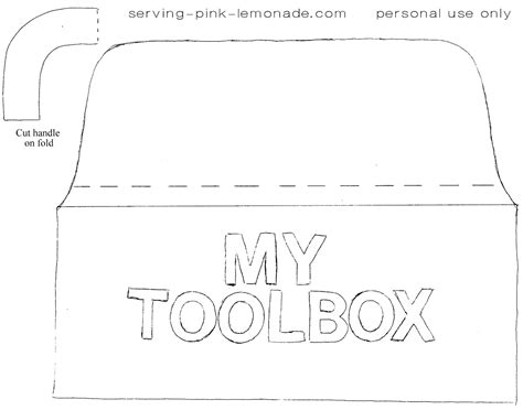 Printable Tool Box Template