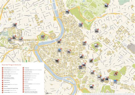 Printable Tourist Map Of Rome