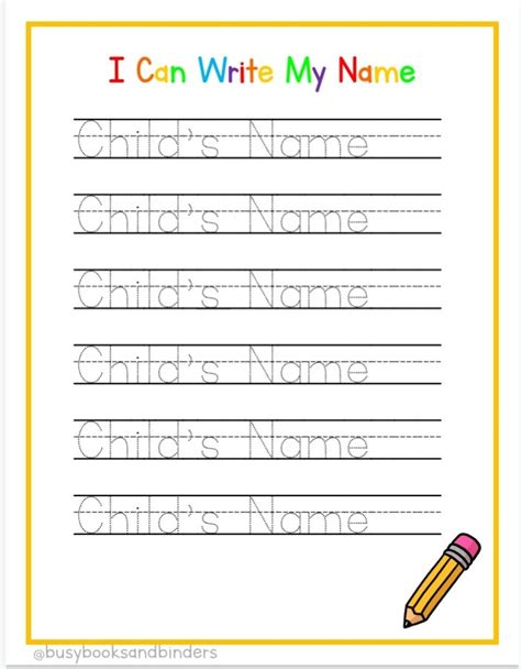 Printable Traceable Name