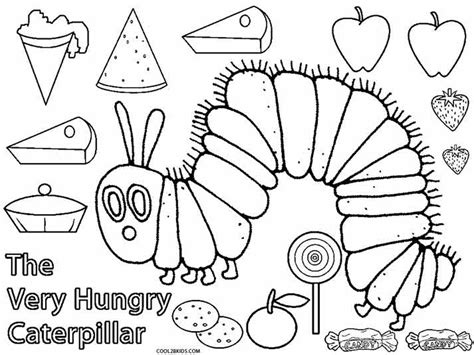 Printable Very Hungry Caterpillar Coloring Page