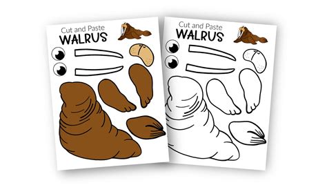 Printable Walrus Craft Template