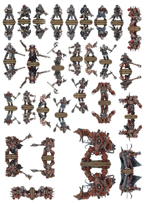 Printable Warhammer Paper Miniatures