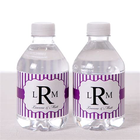 Printable Waterproof Water Bottle Labels