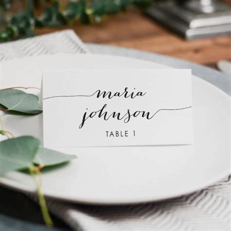 Printable Wedding Place Cards