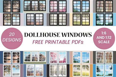 Printable Windows For Dollhouse