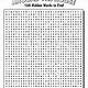 Printable Word Searches Difficult