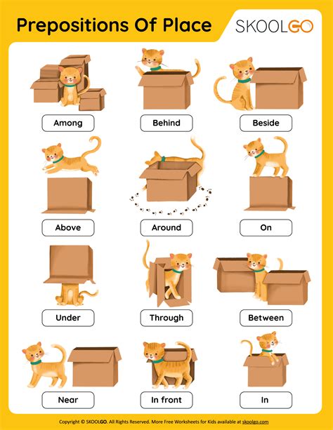 Printable Worksheets On Prepositions