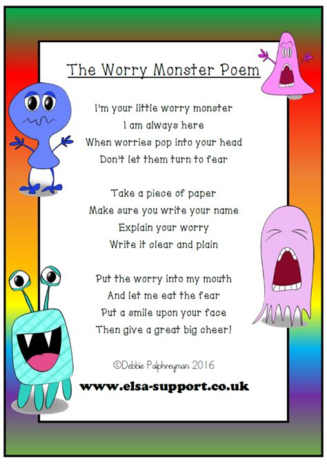 Printable Worry Box Poem