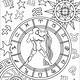 Printable Zodiac Coloring Pages