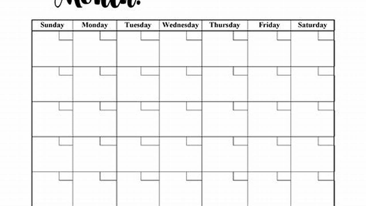 Unleash the Power of Printable Calendar Templates